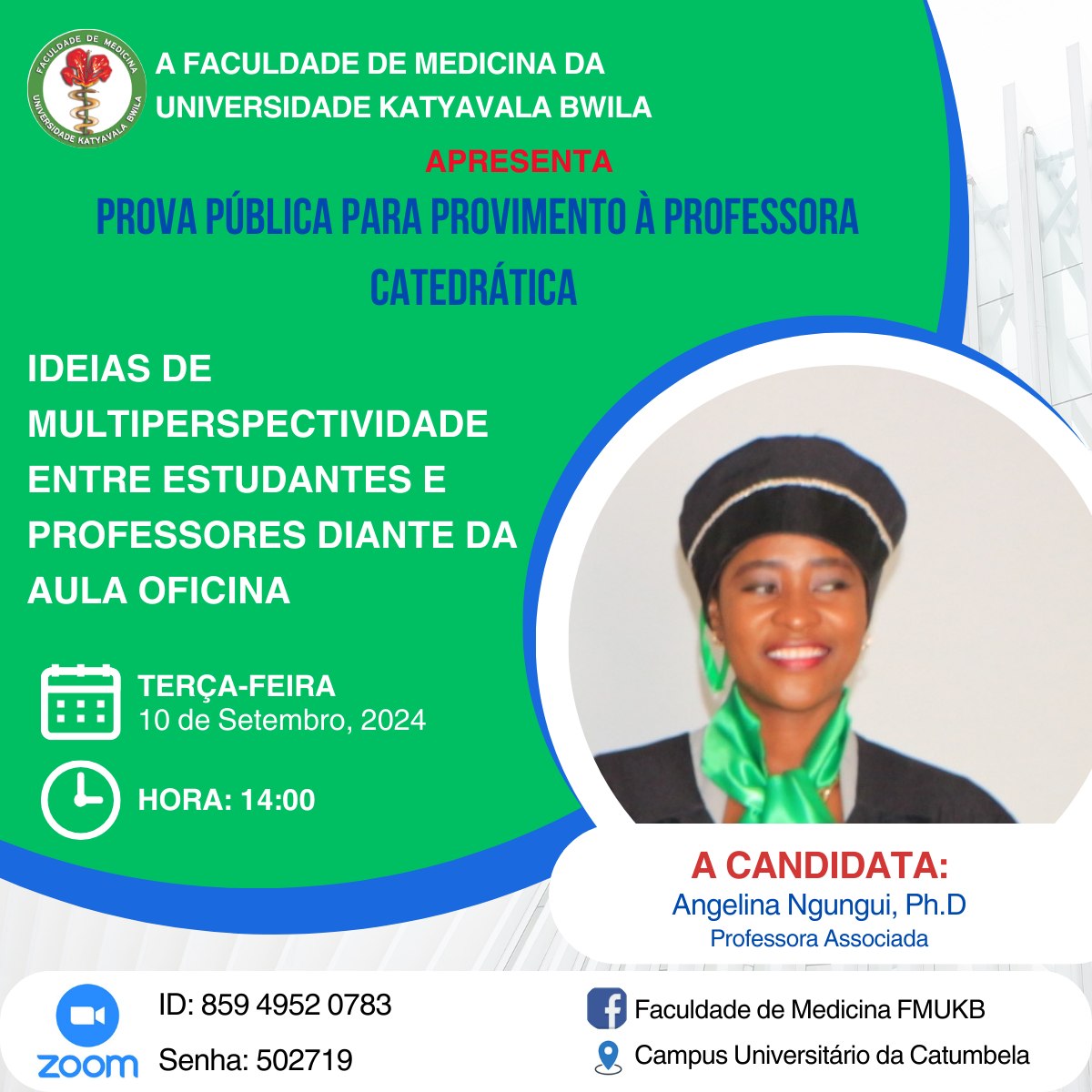 Anúncio de Prova Pública – Faculdade de Medicina da UKB