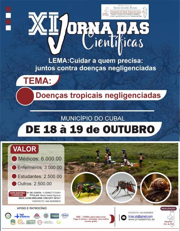 XI Jornada Científica do Cubal: Mobilização Contra as Doenças Tropicais Negligenciadas