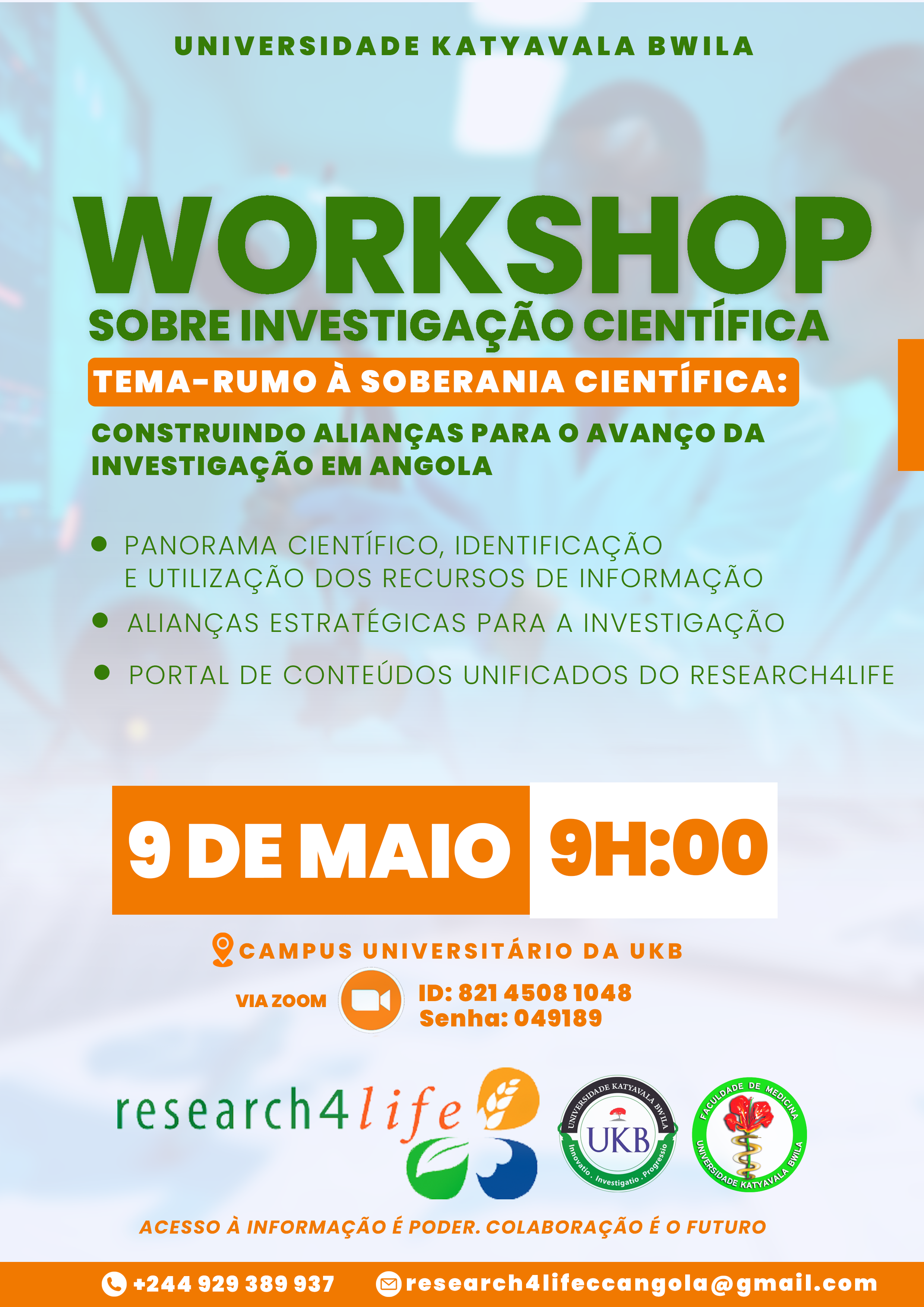 Workshop - Rumo à Soberania Científica: Construindo Alianças para o Avanço da Investigação em Angola