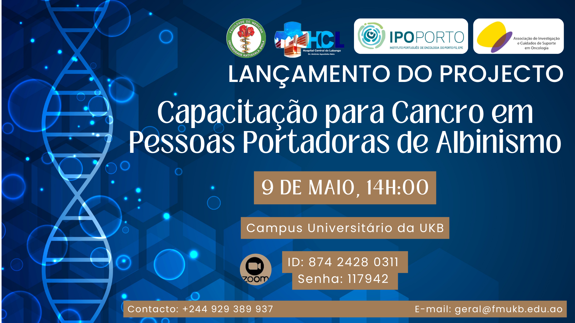 Lançamento do projecto: Capacitação para Cancro em Pessoas Portadoras de Albinismo