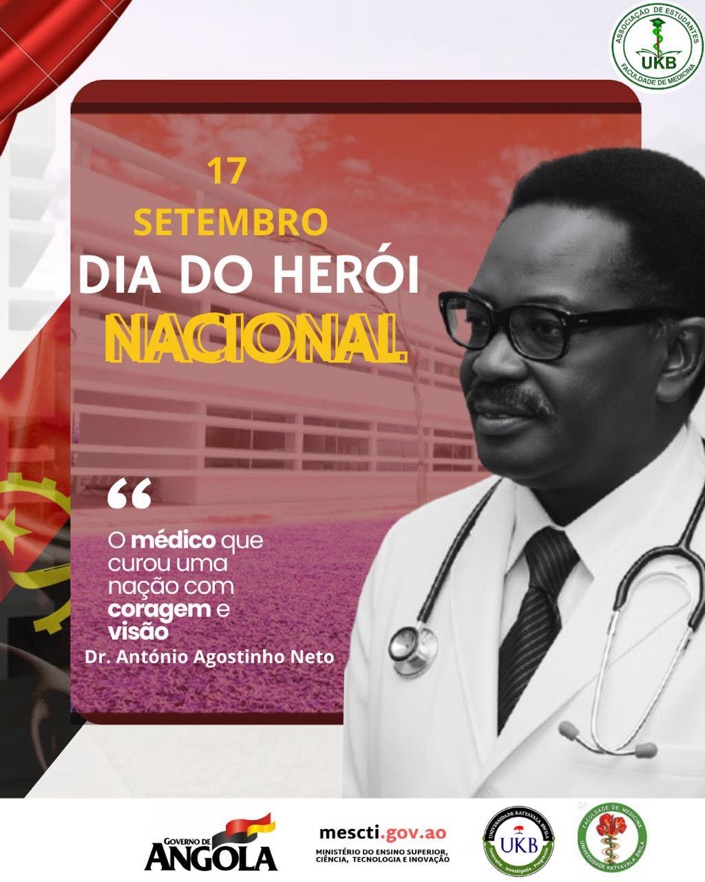 A FMUKB saúda o dia do Heroi Nacional